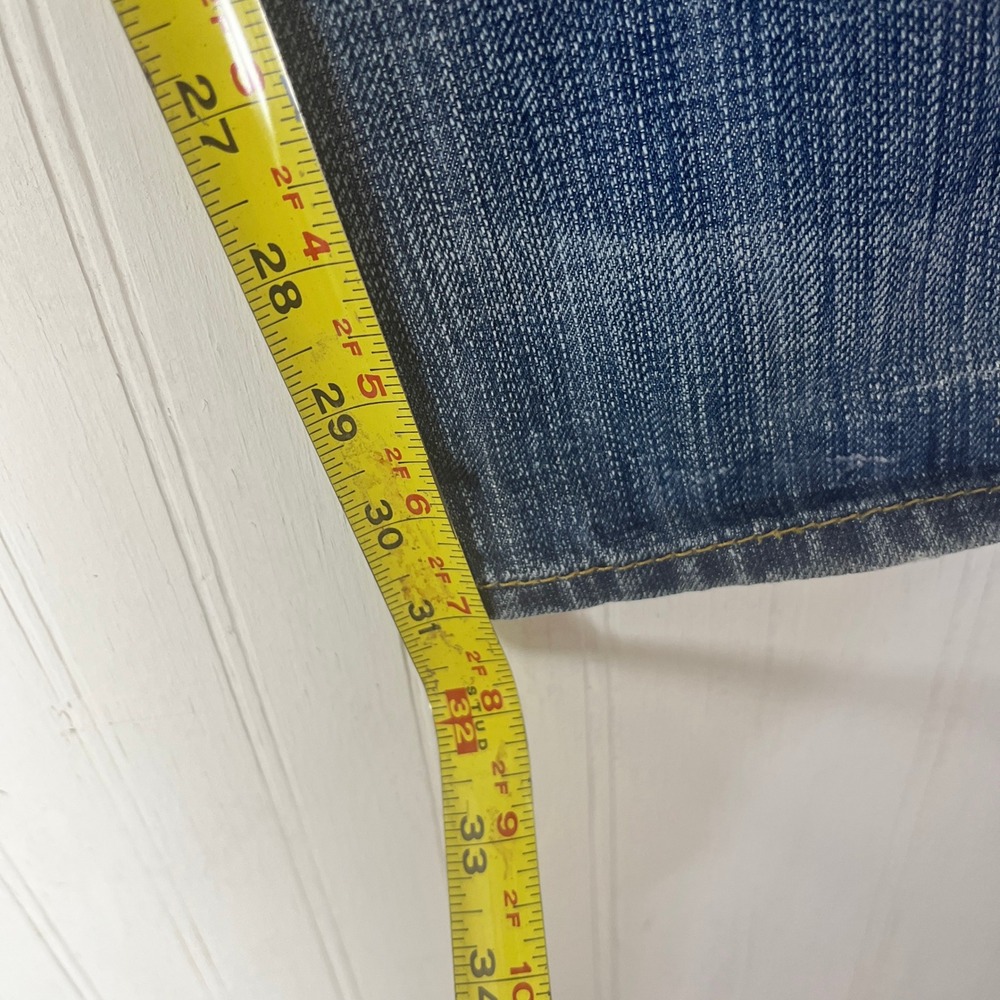 True Religion Bootcut Jeans Brown Stitching Denim USA Made Size 33 - Picture 4 of 5